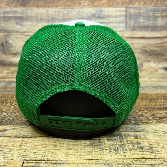 NY Jets Mens Trucker Hat Green Snapback Johnny Jet Shea Stadium Football Cap - Picture 5 of 8